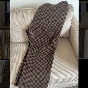 H&M Mini Flare Checkered Pant